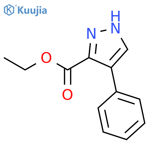Ethyl 4-phenyl-1H-pyrazole-3-carboxylate structure