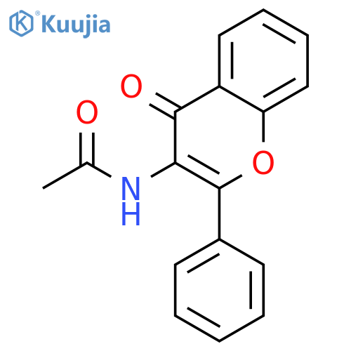 Acetamide,N-(4-oxo-2-phenyl-4H-1-benzopyran-3-yl)- structure