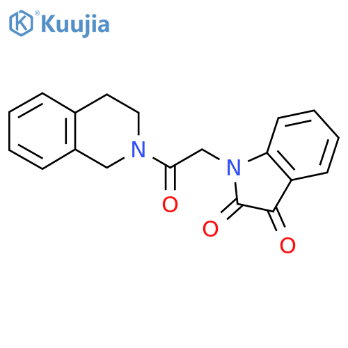 1-2-(3,4-Dihydroisoquinolin-2(1H)-yl)-2-oxoethyl-1H-indole-2,3-dione structure