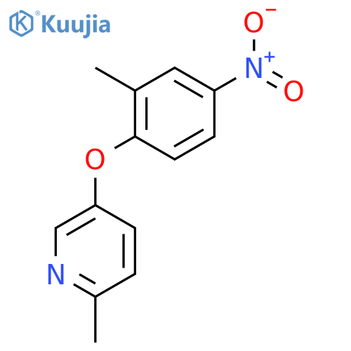 Pyridine, 2-methyl-5-(2-methyl-4-nitrophenoxy)- structure