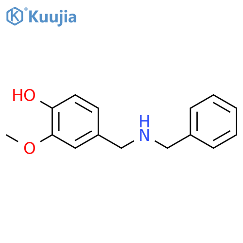 4-[(benzylamino)methyl]-2-methoxyphenol structure
