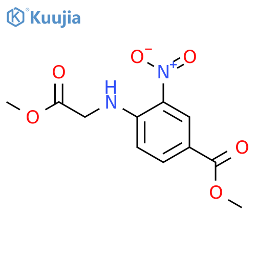 Methyl 4-(2-Methoxy-2-oxoethyl)amino-3-nitrobenzoate structure