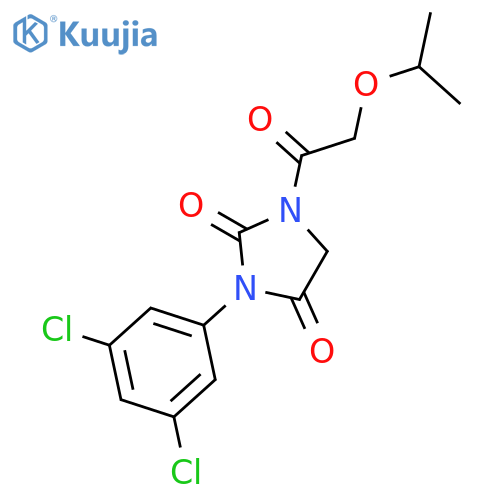 3-(3,5-dichlorophenyl)-1-[(propan-2-yloxy)acetyl]imidazolidine-2,4-dione structure