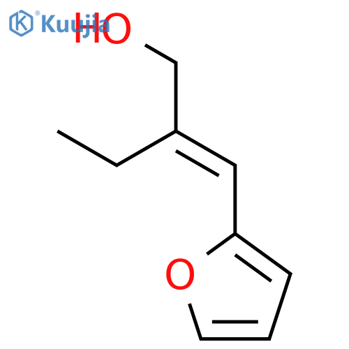 1-Butanol, 2-(2-furanylmethylene)- structure