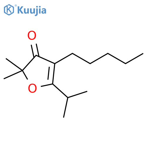3(2H)-Furanone, 2,2-dimethyl-5-(1-methylethyl)-4-pentyl- structure