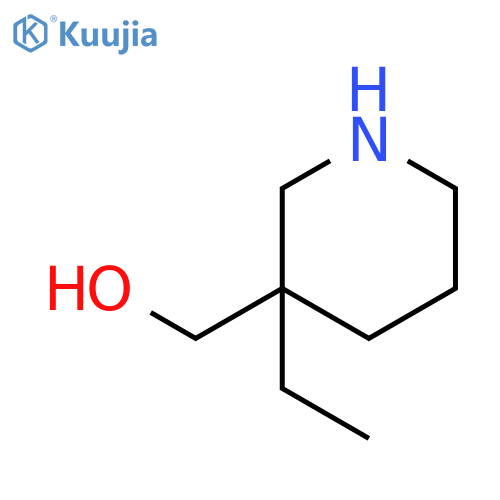 (3-Ethyl-3-piperidinyl)methanol structure