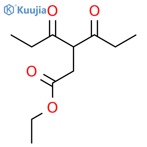 Ethyl 4-oxo-3-propanoylhexanoate structure