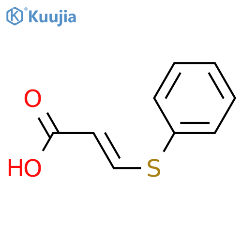 3-(phenylsulfanyl)prop-2-enoic acid, Mixture of isomers structure