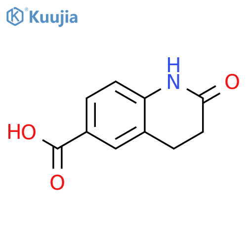 2-Oxo-1,2,3,4-tetrahydroquinoline-6-carboxylic acid structure