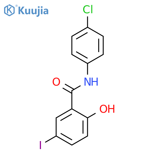 Benzamide, N-(4-chlorophenyl)-2-hydroxy-5-iodo- structure