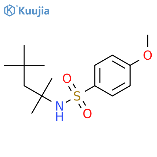 4-methoxy-N-(2,4,4-trimethylpentan-2-yl)benzene-1-sulfonamide structure