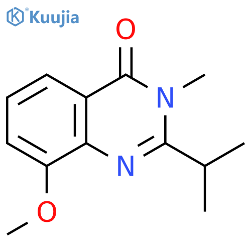 4(3H)-Quinazolinone,8-methoxy-3-methyl-2-(1-methylethyl)- structure