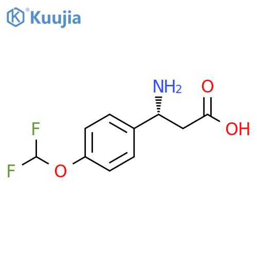 (3R)-3-AMINO-3-[4-(DIFLUOROMETHOXY)PHENYL]PROPANOIC ACID structure