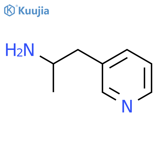 1-Methyl-2-pyridin-3-yl-ethylamine structure