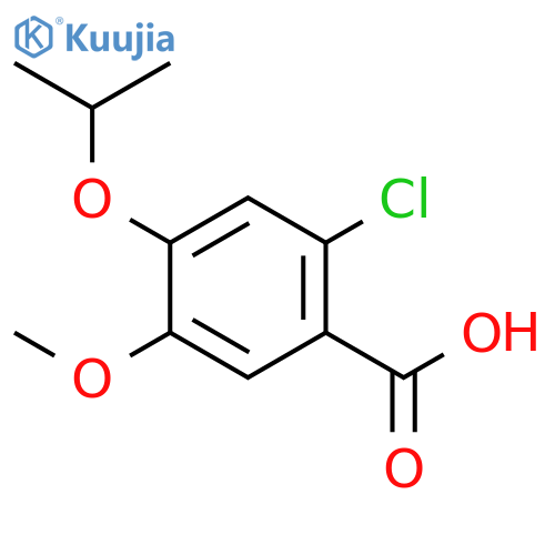 2-Chloro-4-isopropoxy-5-methoxybenzoic acid structure
