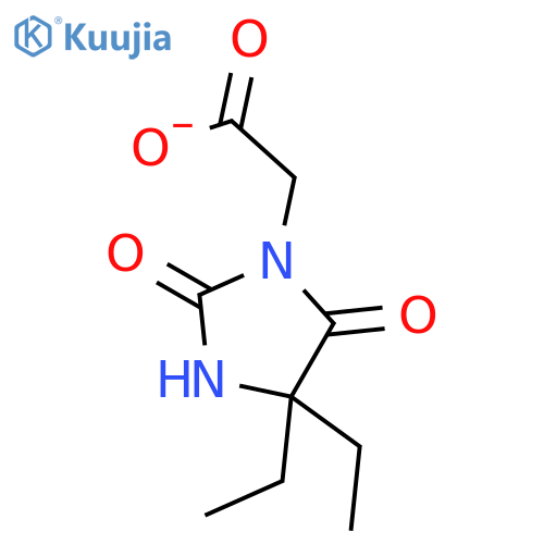 2-(4,4-diethyl-2,5-dioxoimidazolidin-1-yl)acetic acid structure