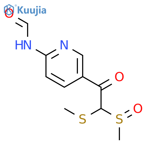 Formamide, N-[5-[(methylsulfinyl)(methylthio)acetyl]-2-pyridinyl]- structure