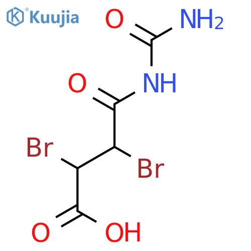 BUTANOIC ACID, 4-[(AMINOCARBONYL)AMINO]-2,3-DIBROMO-4-OXO- structure
