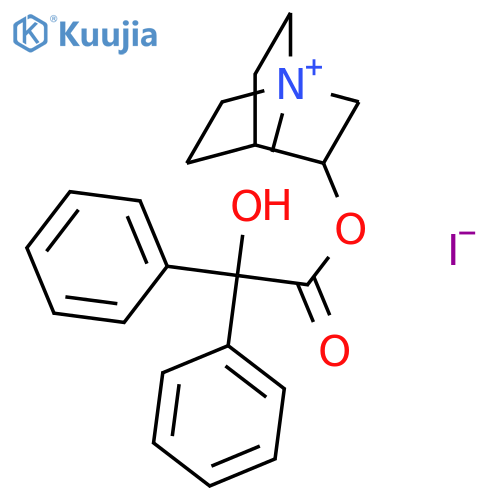 1-Azoniabicyclo[2.2.2]octane,3-[(2-hydroxy-2,2-diphenylacetyl)oxy]-1-methyl-, iodide (1:1) structure