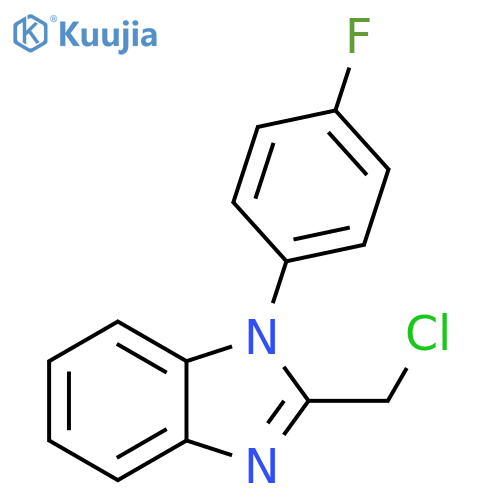 2-(chloromethyl)-1-(4-fluorophenyl)-1H-1,3-benzodiazole structure
