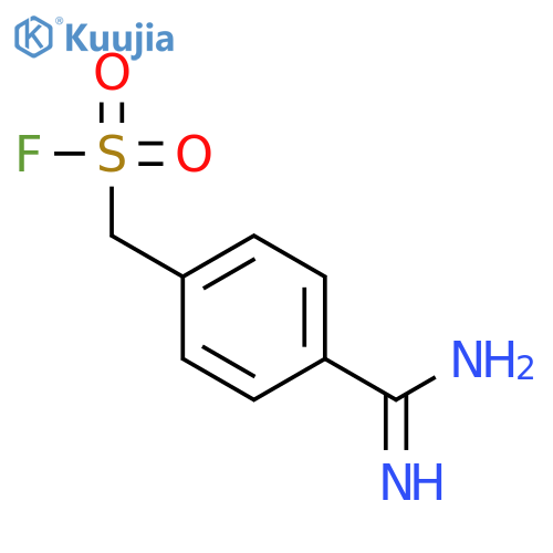 Benzenemethanesulfonylfluoride, 4-(aminoiminomethyl)- structure