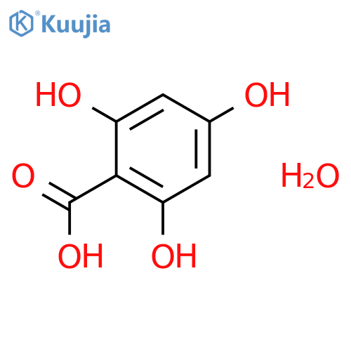 2,4,6-Trihydroxybenzoic acid hydrate structure