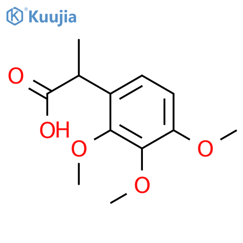 2-(2,3,4-trimethoxyphenyl)propanoic acid structure