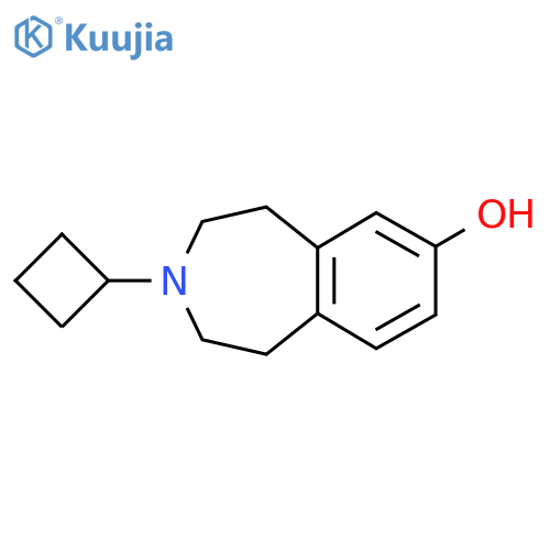 3-cyclobutyl-2,3,4,5-tetrahydro-1H-3-benzazepin-7-ol structure