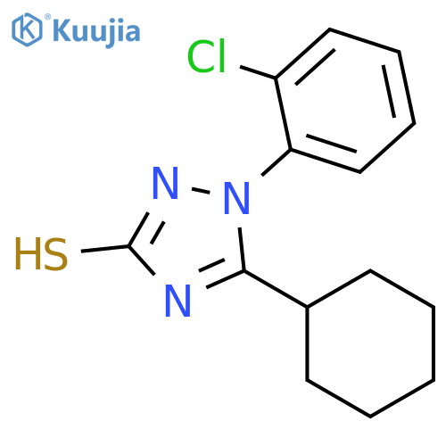 1-(2-chlorophenyl)-5-cyclohexyl-1H-1,2,4-triazole-3-thiol structure