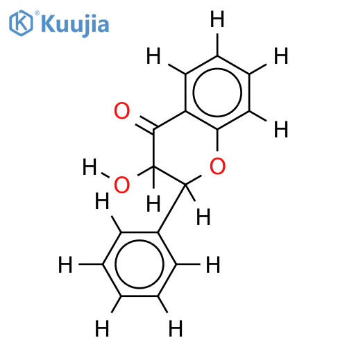 (2RS,3SR)-form-2,3-Dihydro-3-hydroxy-2-phenyl-4H-1-benzopyran-4-one structure