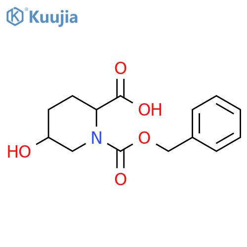 1,2-Piperidinedicarboxylic acid, 5-hydroxy-, 1-(phenylmethyl) ester structure