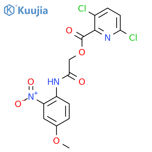 [(4-Methoxy-2-nitrophenyl)carbamoyl]methyl 3,6-dichloropyridine-2-carboxylate structure