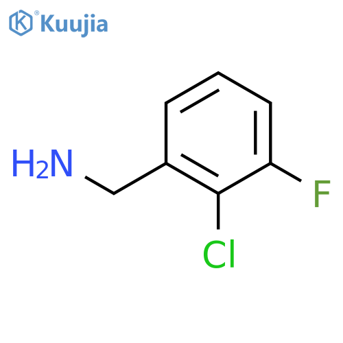 1-(2-chloro-3-fluorophenyl)methanamine structure