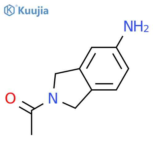 1-(5-amino-2,3-dihydro-1H-isoindol-2-yl)ethan-1-one structure