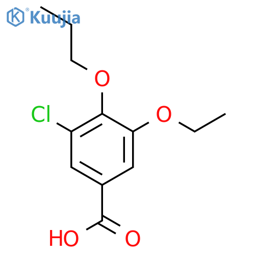 3-chloro-5-ethoxy-4-propoxybenzoic acid structure