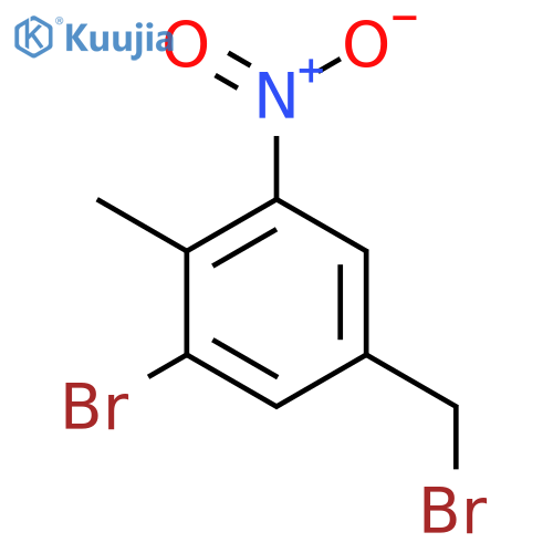 3-Bromo-4-methyl-5-nitrobenzyl bromide structure