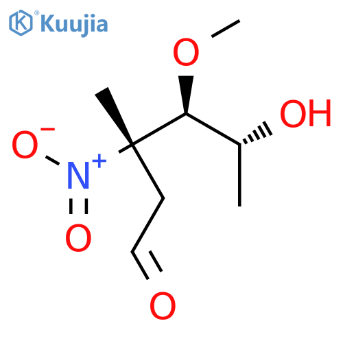 D-xylo-Hexose, 2,3,6-trideoxy-3-C-methyl-4-O-methyl-3-nitro- structure