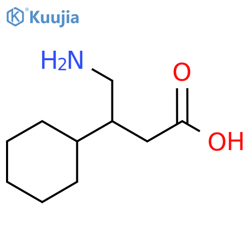 4-amino-3-cyclohexylbutanoic acid structure