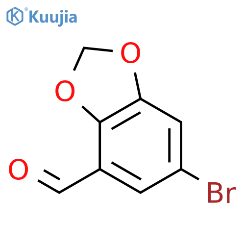 6-Bromobenzod1,3dioxole-4-carbaldehyde structure