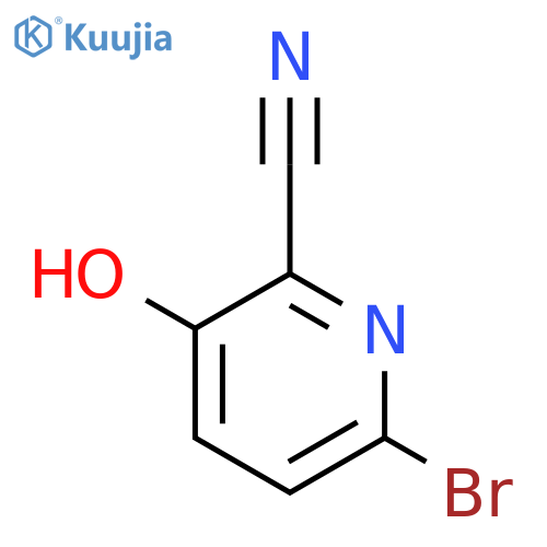2-Pyridinecarbonitrile, 6-bromo-3-hydroxy- structure