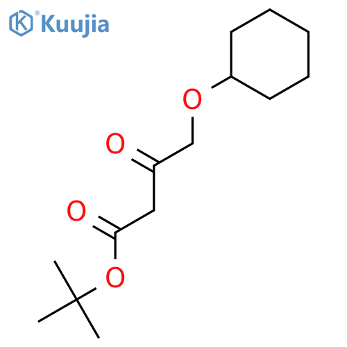BUTANOIC ACID, 4-(CYCLOHEXYLOXY)-3-OXO-, 1,1-DIMETHYLETHYL ESTER structure