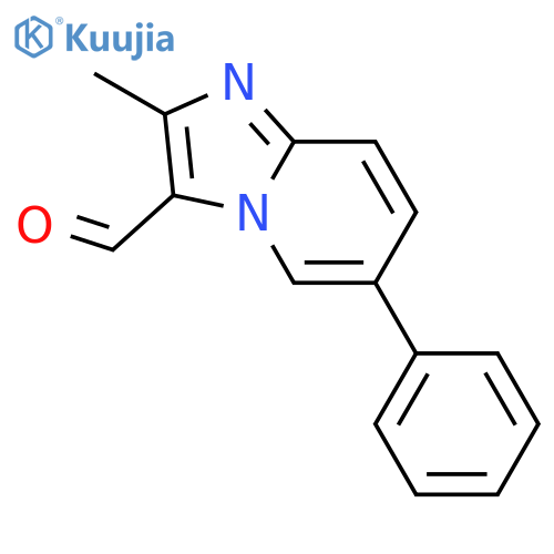2-methyl-6-phenylimidazo[1,2-a]pyridine-3-carbaldehyde structure