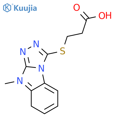 <br>3-((9-Methyl-9H-benzo[4,5]imidazo[2,1-c][1,2,4]triazol-3-yl)thio)propanoic  acid structure