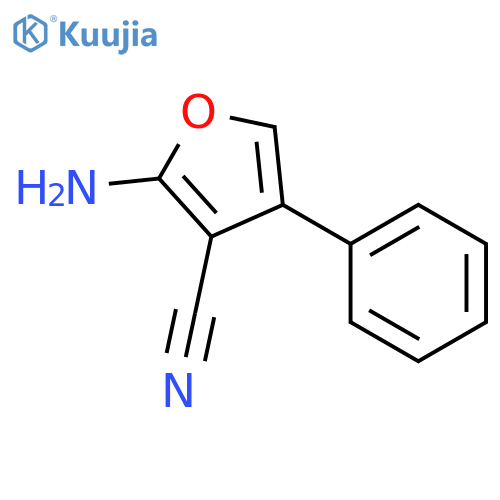 2-amino-4-phenylfuran-3-carbonitrile structure