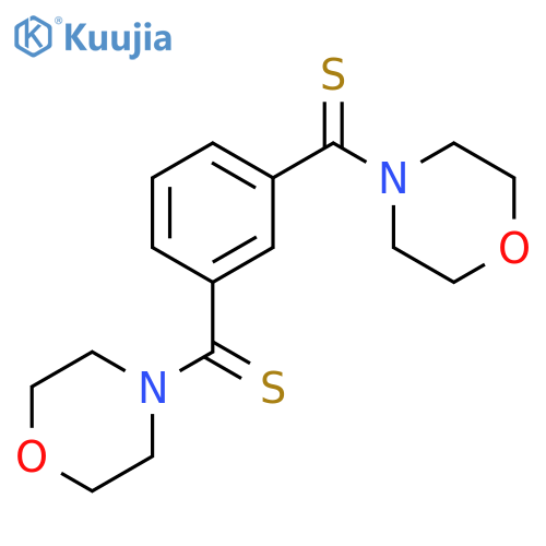 MORPHOLINE, 4,4'-(1,3-PHENYLENEDICARBONOTHIOYL)BIS- structure