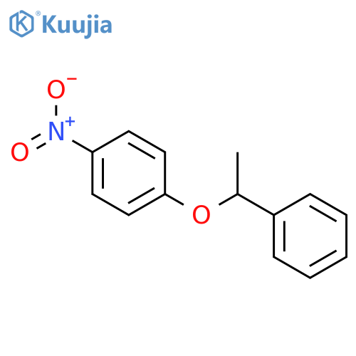 1-nitro-4-(1-phenylethoxy)benzene structure