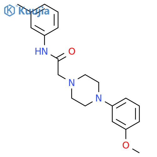2-4-(3-methoxyphenyl)piperazin-1-yl-N-(3-methylphenyl)acetamide structure
