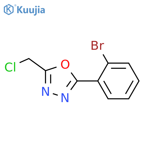 2-(2-Bromophenyl)-5-(chloromethyl)-1,3,4-oxadiazole structure