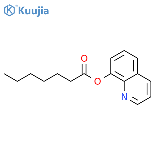 Heptanoic acid, 8-quinolinyl ester structure