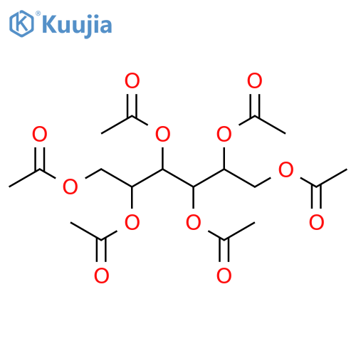1,2,3,4,5,6-Hexa-O-acetyl-L-iditol structure